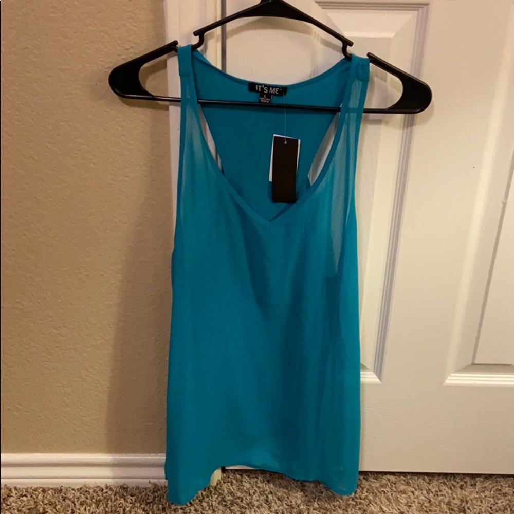 Teal tank top